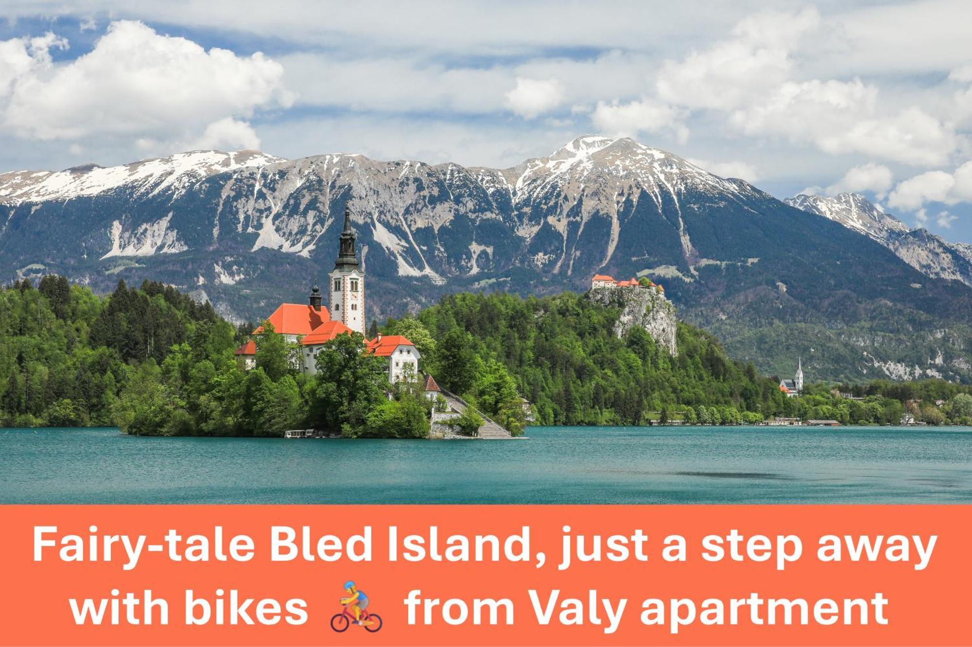 Apartment Valy - Free Bikes, Relaxing Terrace & Near Bled Exterior foto